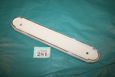 Finger Plate  White & Gold Ceramic Door Furniture Doors ref 281C(FREE UK POSTAGE