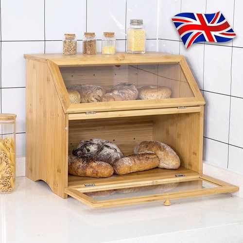 Bamboo bread box - bamboo,