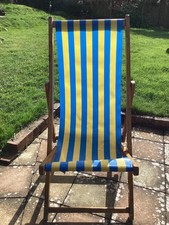 deck chair canvas,vintage