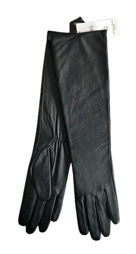 Bnwt long black leather - long,