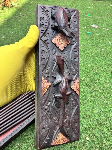 Vintage hand carved wooden - hand,