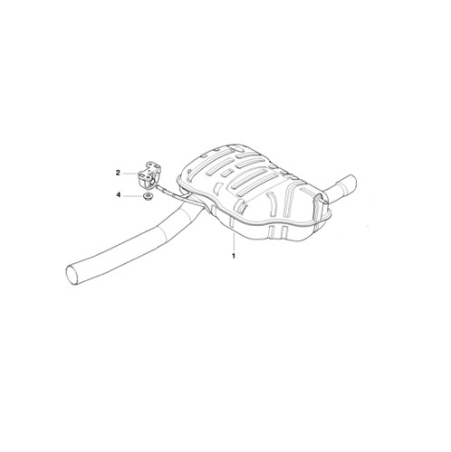 Bmw genuine exhaust silencer - genuine,