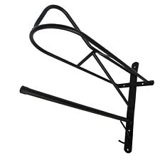 Wall Mounted Saddle Rack with Rug Rail (Horse Tack Bridle Stable Black)