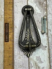 HEAVY DUTY HAND CAST IRON DOOR FURNITURE- BLACK FINISH- KNOCKER -HINGES-HANDLES