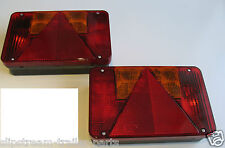 2 x TRAILER REAR LIGHT 6 FUNCTION COMBINATION 12V RADEX5800,TO FIT,INDESPENSION