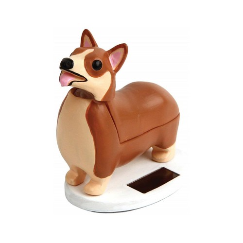 Kikkerland solar corgi nodding - kikkerland,