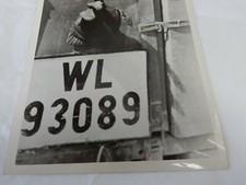 GERMAN LORRY  REG PLATE     GERMAN WW2 PRESS PHOTOGRAPH   AUTHENTIC ORIGINAL 