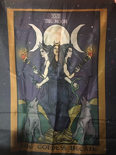 Goddess hecate flag wall - goddess,
