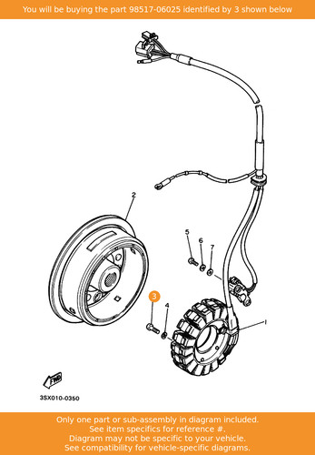 Yamaha screw pan - screw,, head