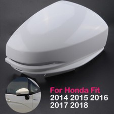 White Right Driver Side Door Wing Mirror Cover Cap For Honda JAZZ 2014 - 2018