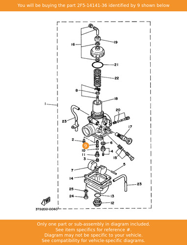 Yamaha nozzle main - yamaha, nozzle,