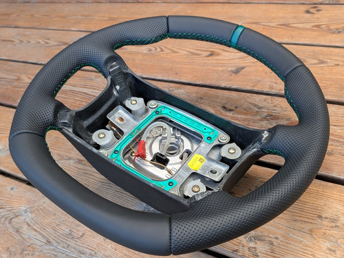 New leather steering wheel - leather,