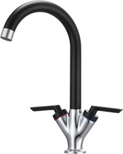 Black and Chrome Kitchen Tap