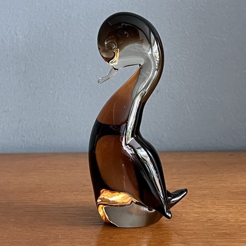 Vintage murano glass duckling - glass,