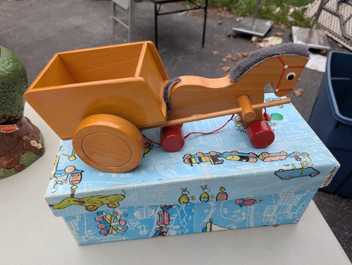 Vintage haba horse drawn - horse, cart