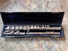 Flute silver plated sapphire