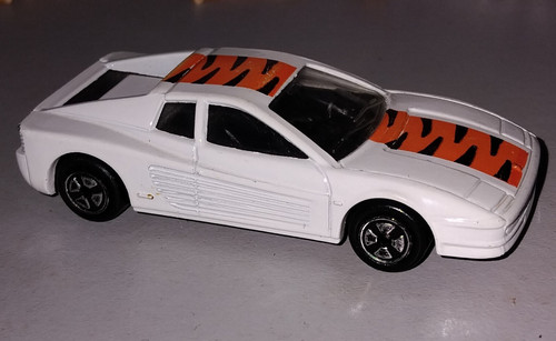 White diecast sports car - diecast,