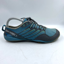 Merrell Lithe Glove Shoes Womens 7.5 Blue Running Minimalist Barefoot Vibram