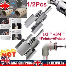 2pcs Integrated Internal & External Pipe Threading-Tool, PVC Pipe Threader Kit