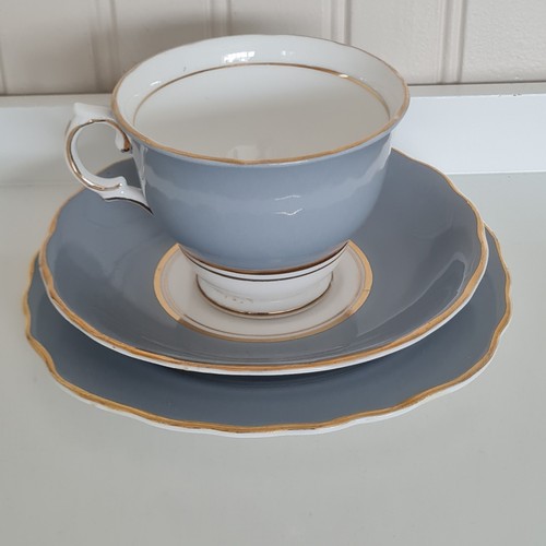 Vintage colclough blue - vintage, blue/grey
