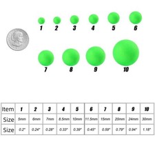 100pcs Foam Floats Strike Indicators Fly Surf Fishing Rig EVA Floats Ball Trout