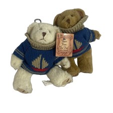 Set of 2 Russ Bears from the Past Teddy Bears Fully Jointed with Boat Sweaters