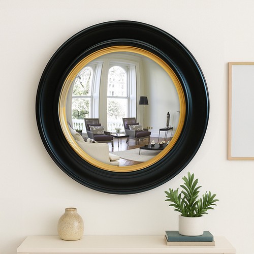 Mirror round wall antique - round,