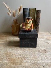 Trinket Box Owl Enamel