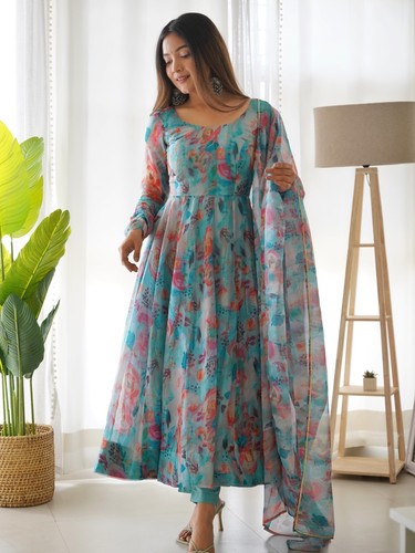 Designer readymade anarkali - readymade,