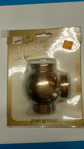 Cast solid brass foot - brass,