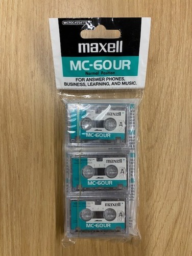 Maxell 60ur microcassette 3 - maxell,