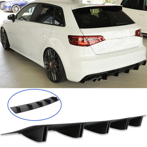 Rear diffuser fins bumper - diffuser,