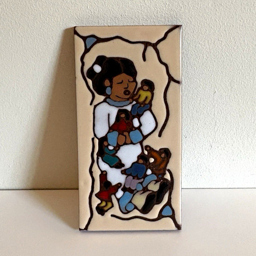 Vintage earthtones art - earthtones, tile