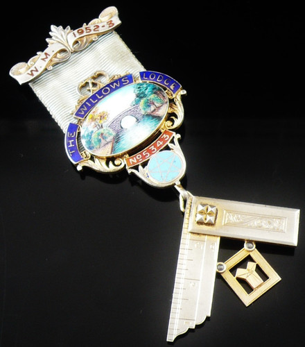 Sterling silver masonic past - silver,