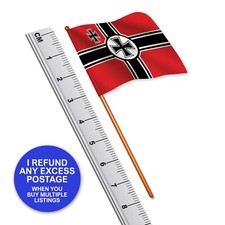 German WW2 Iron Cross Flag (Quality Vinyl) 1:32 Scale Britains Deetail Style