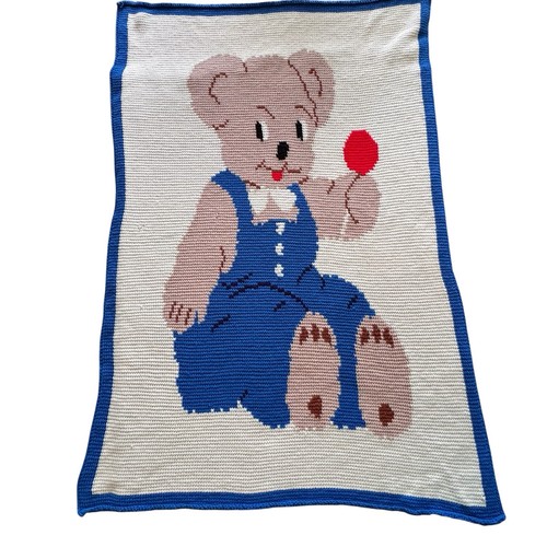 Extra large teddy bear afghan - large,