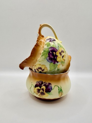 Hand painted porcelain creamer - hand,