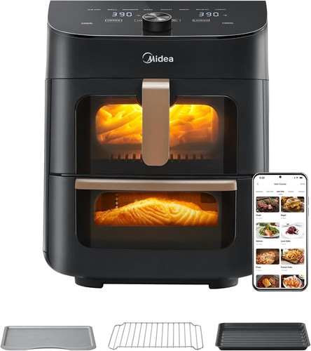 Midea 11l dual zone air - zone, fryer