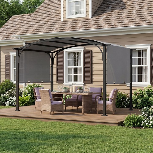 Curved roof arched patio - roof,