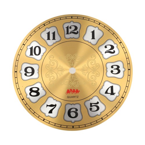 Diy clock face aluminium wall - face,