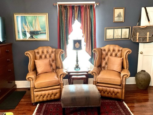 Chesterfield leather tufted - leather,