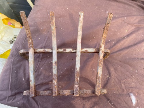 Vintage cast iron fire - iron,