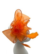 Women's Fascinator Wedding Fabric Party Hat Race Royal Ascot Headband & Clip New