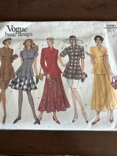 vogue pattern 2880 Misses Tops & Skirts Sz 6-10
