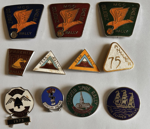 Motorcycle rally pin - rally,