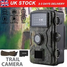 32GB Wildlife Trail Camera 1080P Game Night Vision Outdoor Motion Hunting Cam UK