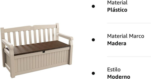 Keter eden bench 265l outdoor - keter,