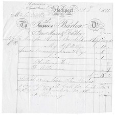 1866 Billhead, John Barlow