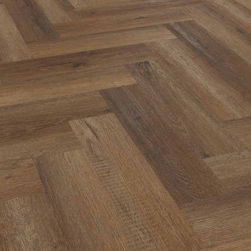 Dark brown oak effect - brown,