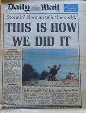 Old Newspaper DAILY MAIL